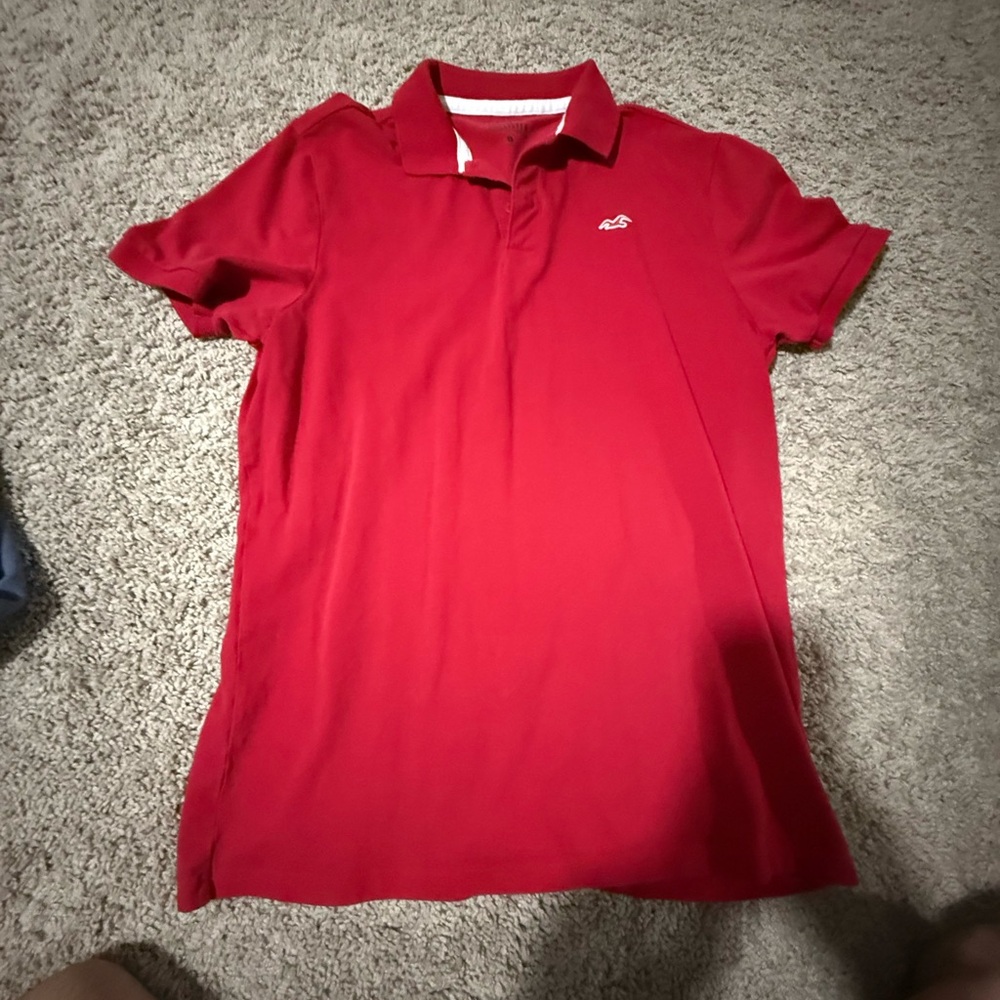 Hollister Red Polo Shirt